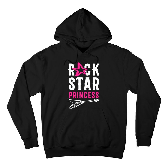 Rockstar Birthday Girl Rock Star Princess Party Music Hoodie