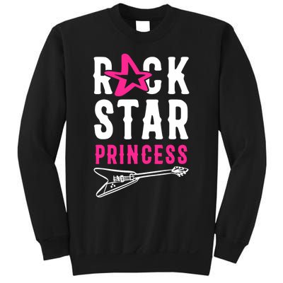 Rockstar Birthday Girl Rock Star Princess Party Music Sweatshirt