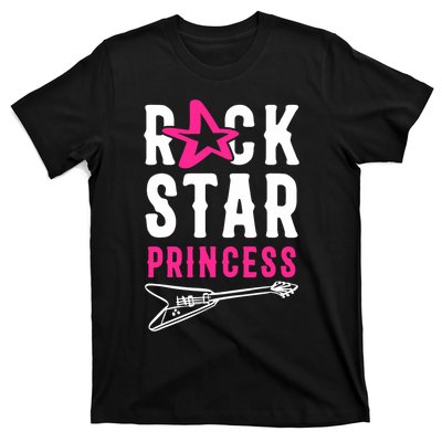 Rockstar Birthday Girl Rock Star Princess Party Music T-Shirt