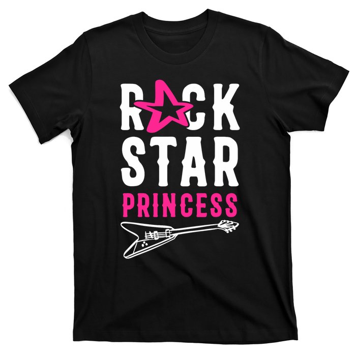 Rockstar Birthday Girl Rock Star Princess Party Music T-Shirt