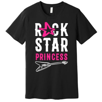 Rockstar Birthday Girl Rock Star Princess Party Music Premium T-Shirt