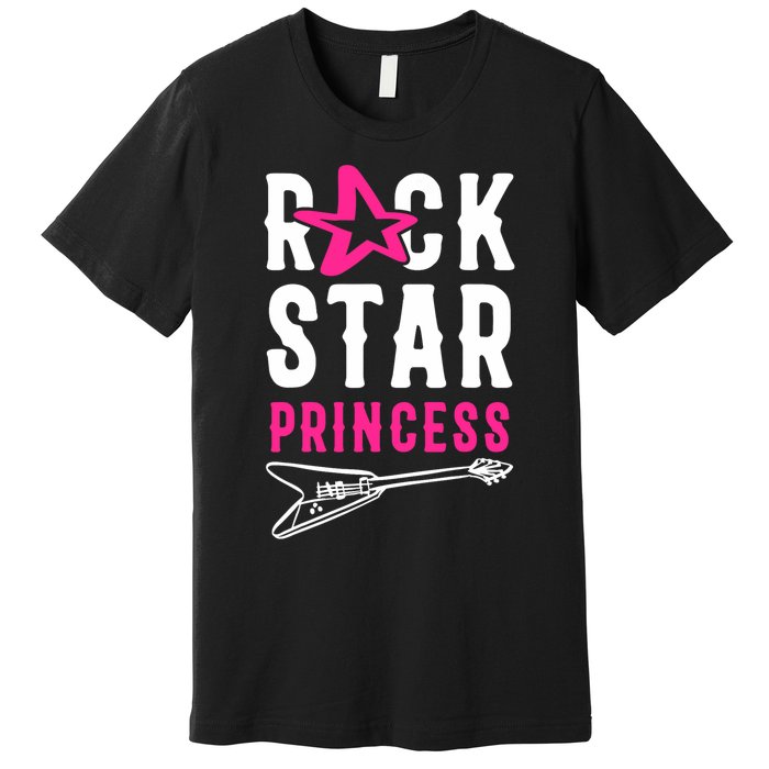 Rockstar Birthday Girl Rock Star Princess Party Music Premium T-Shirt