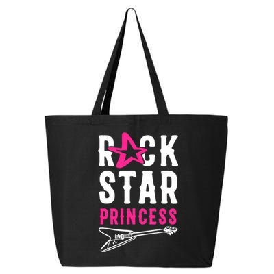 Rockstar Birthday Girl Rock Star Princess Party Music 25L Jumbo Tote