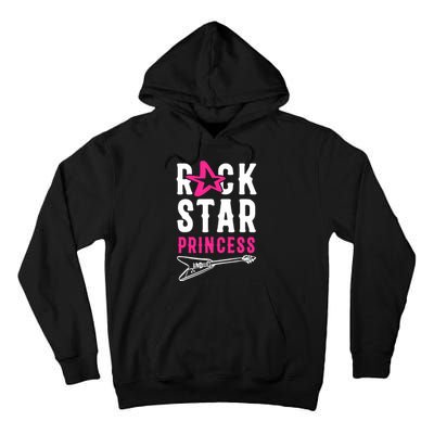 Rockstar Birthday Girl Rock Star Princess Party Music Tall Hoodie