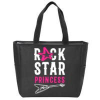 Rockstar Birthday Girl Rock Star Princess Party Music Zip Tote Bag