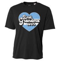 Retro Best Grandma Ever Argentina Flag Argentinian Cooling Performance Crew T-Shirt