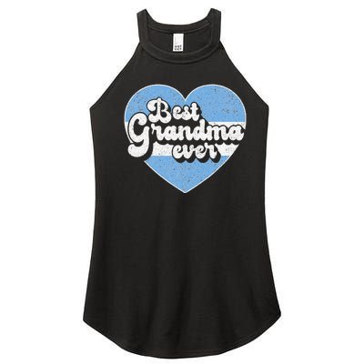 Retro Best Grandma Ever Argentina Flag Argentinian Women’s Perfect Tri Rocker Tank