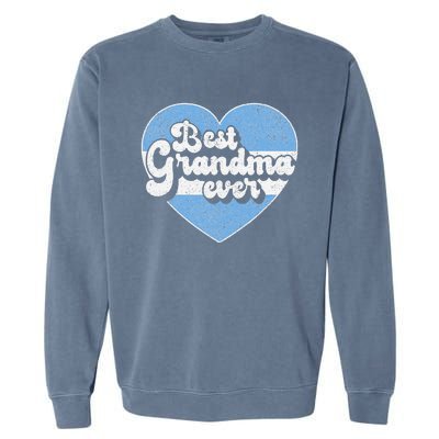 Retro Best Grandma Ever Argentina Flag Argentinian Garment-Dyed Sweatshirt