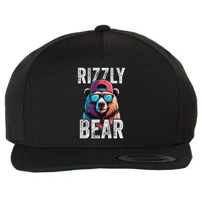 Rizzly Bear Grizzly Bear W Rizz Rizzler Funny Rizz Wool Snapback Cap