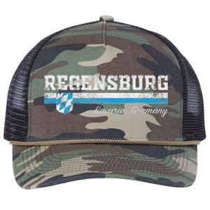 Regensburg Bavaria Germany Deutschland Retro Rope Trucker Hat Cap