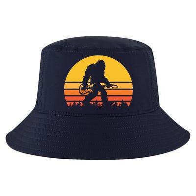 Retro Bigfoot Guitar Vintage Sasquatch Rocker Tee Cool Comfort Performance Bucket Hat