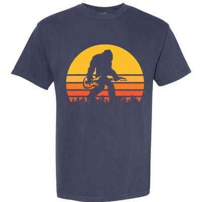 Retro Bigfoot Guitar Vintage Sasquatch Rocker Tee Garment-Dyed Heavyweight T-Shirt
