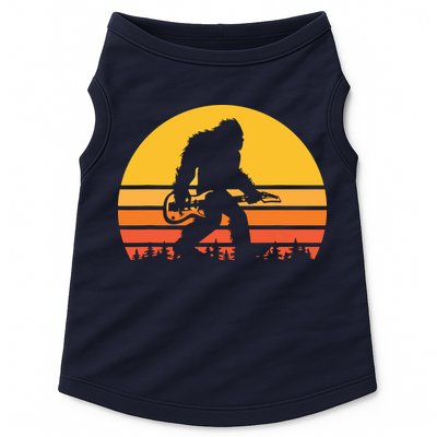 Retro Bigfoot Guitar Vintage Sasquatch Rocker Tee Doggie Tank