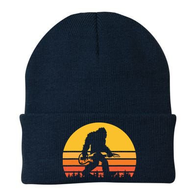 Retro Bigfoot Guitar Vintage Sasquatch Rocker Tee Beanie