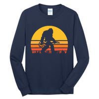 Retro Bigfoot Guitar Vintage Sasquatch Rocker Tee Tall Long Sleeve T-Shirt