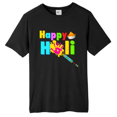 Rang Barse Happy Holi Gift Tall Fusion ChromaSoft Performance T-Shirt