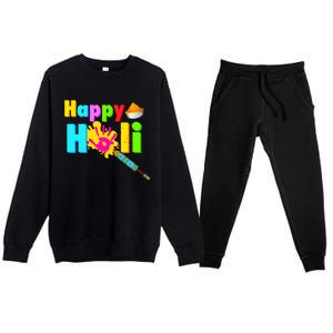 Rang Barse Happy Holi Gift Premium Crewneck Sweatsuit Set