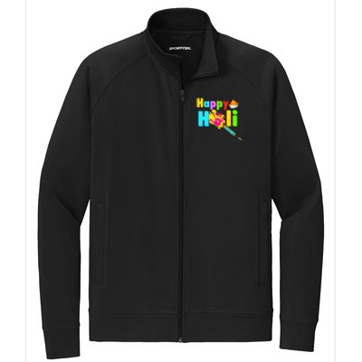 Rang Barse Happy Holi Gift Stretch Full-Zip Cadet Jacket