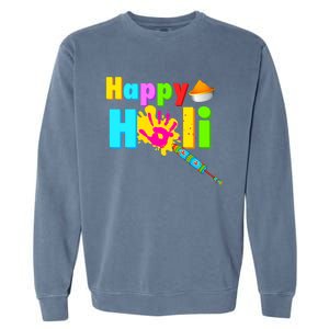 Rang Barse Happy Holi Gift Garment-Dyed Sweatshirt