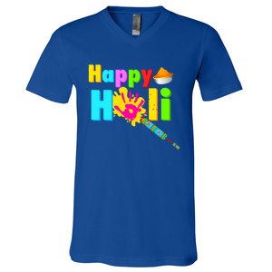 Rang Barse Happy Holi Gift V-Neck T-Shirt