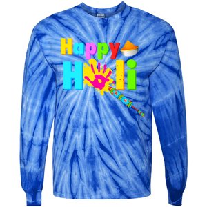 Rang Barse Happy Holi Gift Tie-Dye Long Sleeve Shirt