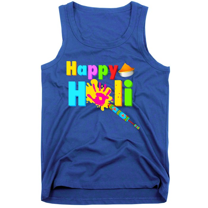 Rang Barse Happy Holi Gift Tank Top