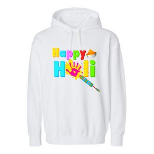 Rang Barse Happy Holi Gift Garment-Dyed Fleece Hoodie