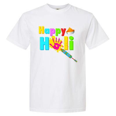 Rang Barse Happy Holi Gift Garment-Dyed Heavyweight T-Shirt