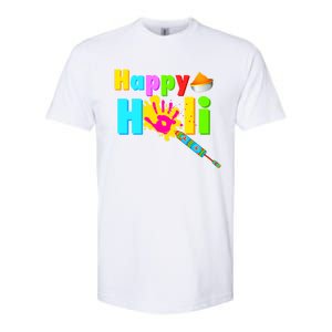 Rang Barse Happy Holi Gift Softstyle CVC T-Shirt