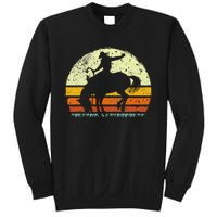 Rodeo Bucking Horse Retro Vintage Equestrian Sweatshirt