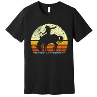 Rodeo Bucking Horse Retro Vintage Equestrian Premium T-Shirt