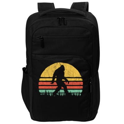 Retro Bigfoot Hipster Vintage Vibe Retro Seventies Graphic Funny Gift Impact Tech Backpack