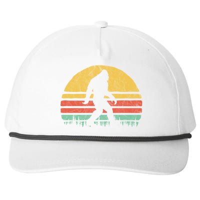 Retro Bigfoot Hipster Vintage Vibe Retro Seventies Graphic Funny Gift Snapback Five-Panel Rope Hat