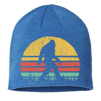 Retro Bigfoot Hipster Vintage Vibe Retro Seventies Graphic Funny Gift Sustainable Beanie