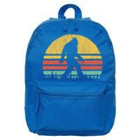 Retro Bigfoot Hipster Vintage Vibe Retro Seventies Graphic Funny Gift 16 in Basic Backpack