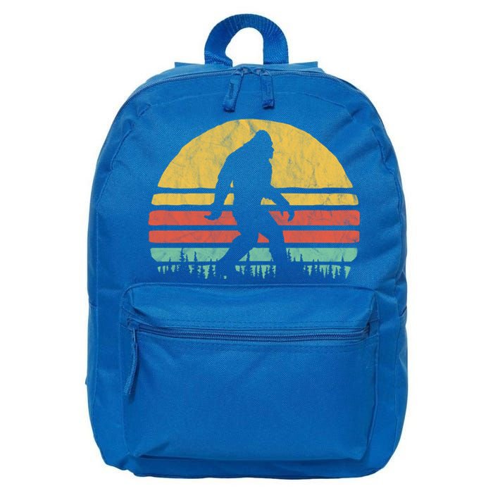 Retro Bigfoot Hipster Vintage Vibe Retro Seventies Graphic Funny Gift 16 in Basic Backpack