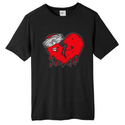 retro Broken Heart Cute Heart broken Love Tall Fusion ChromaSoft Performance T-Shirt