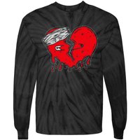 retro Broken Heart Cute Heart broken Love Tie-Dye Long Sleeve Shirt