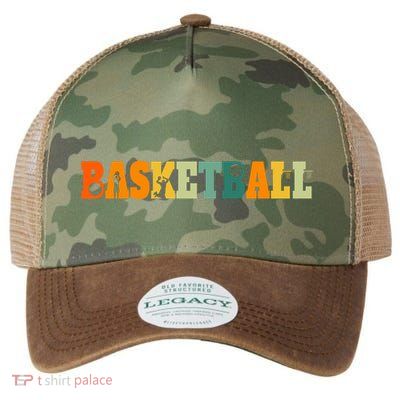 Retro Basketball Hoops Streetball Baller Vintage Basketball Cool Gift Legacy Tie Dye Trucker Hat