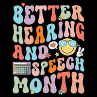 Retro Better Hearing And Speech Month Speech Pathologist Slp Drawstring Bag