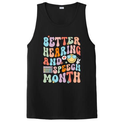 Retro Better Hearing And Speech Month Speech Pathologist Slp PosiCharge Competitor Tank