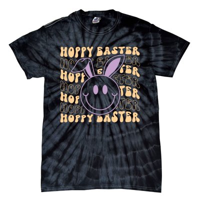 Retro Bunny Hoppy Easter Tie-Dye T-Shirt