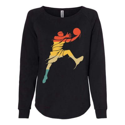 Retro Basketball Hoops Streetball - Vintage Basketball Womens California Wash Sweatshirt