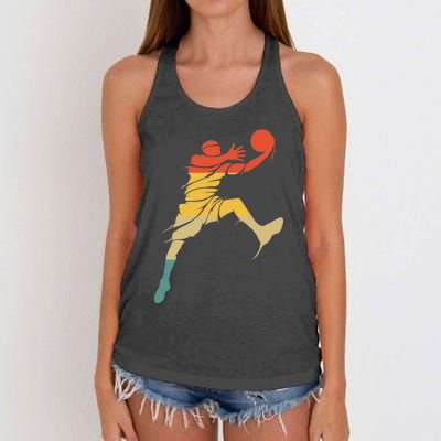 Retro Basketball Hoops Streetball - Vintage Basketball Women's Knotted Racerback Tank