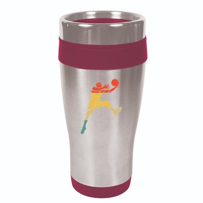 Retro Basketball Hoops Streetball - Vintage Basketball 16oz Travel Tumbler