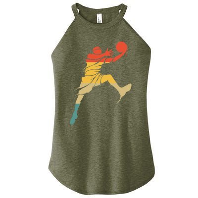 Retro Basketball Hoops Streetball - Vintage Basketball Women’s Perfect Tri Rocker Tank