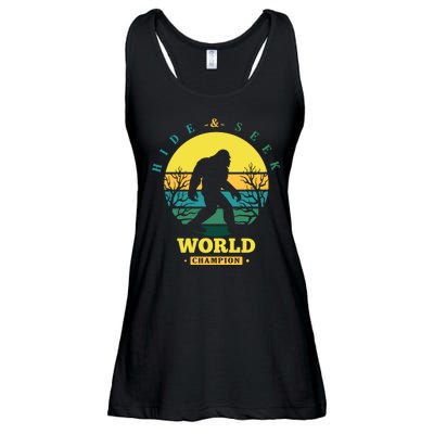 Retro Bigfoot Hide And Seek World Champion Ladies Essential Flowy Tank