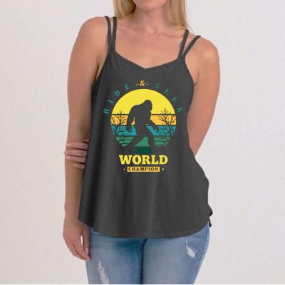 Retro Bigfoot Hide And Seek World Champion Women's Strappy Tank