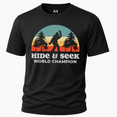 Retro Bigfoot Hide &Amp; Seek World Champion Cooling Performance Crew T-Shirt
