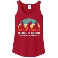 Retro Bigfoot Hide &Amp; Seek World Champion Ladies Essential Tank